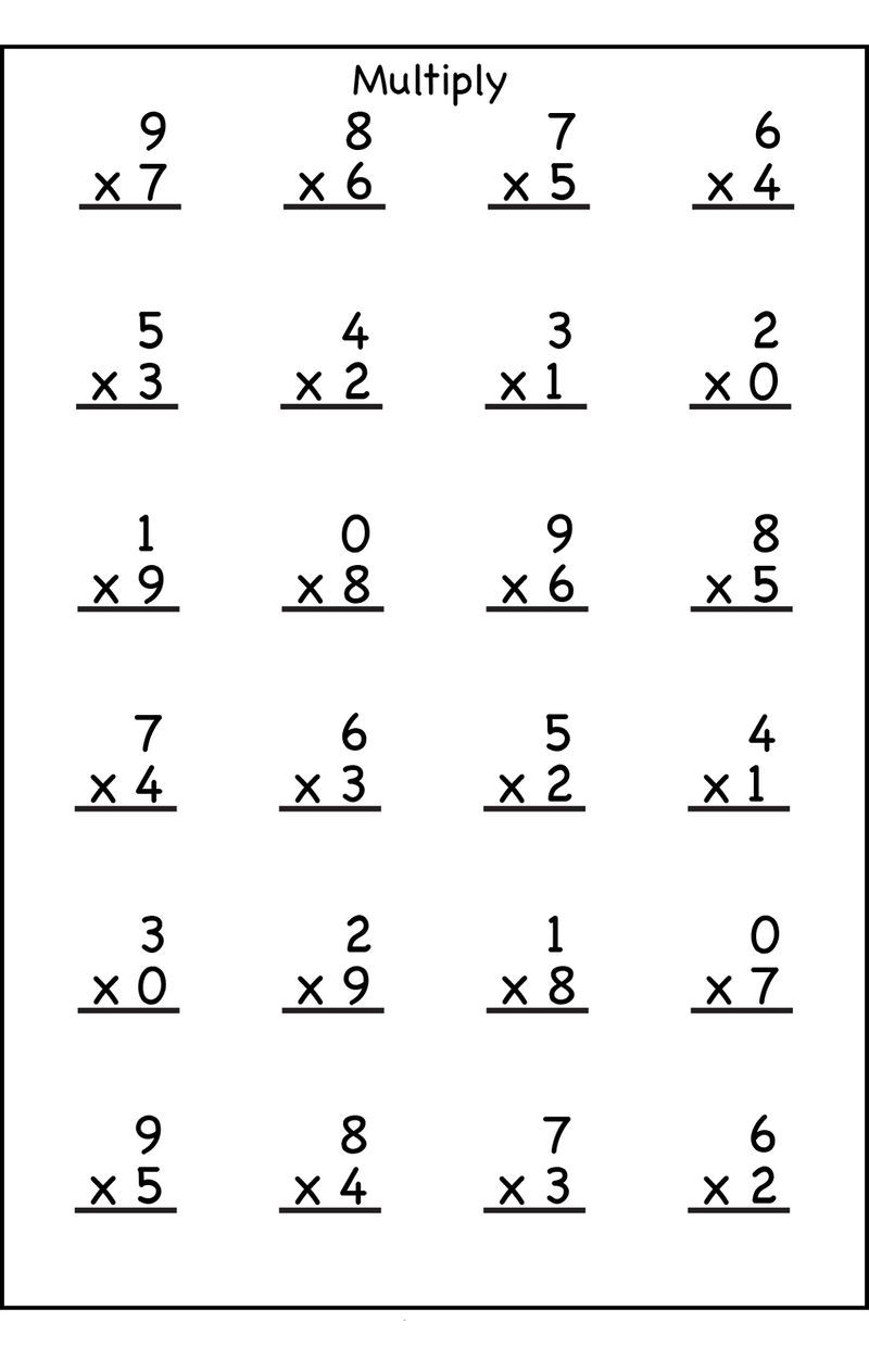 20 3Rd Grade Multiplication Worksheets Learning