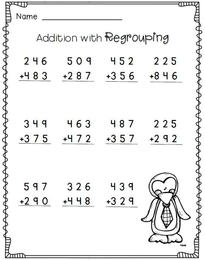 20 Addition With Regrouping Worksheets Grade 2