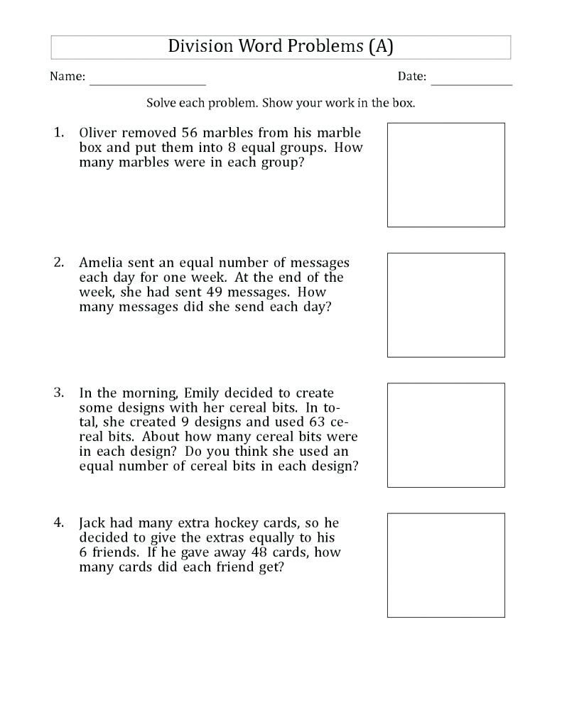 20 Addition Word Problem Worksheets 4Th Grade