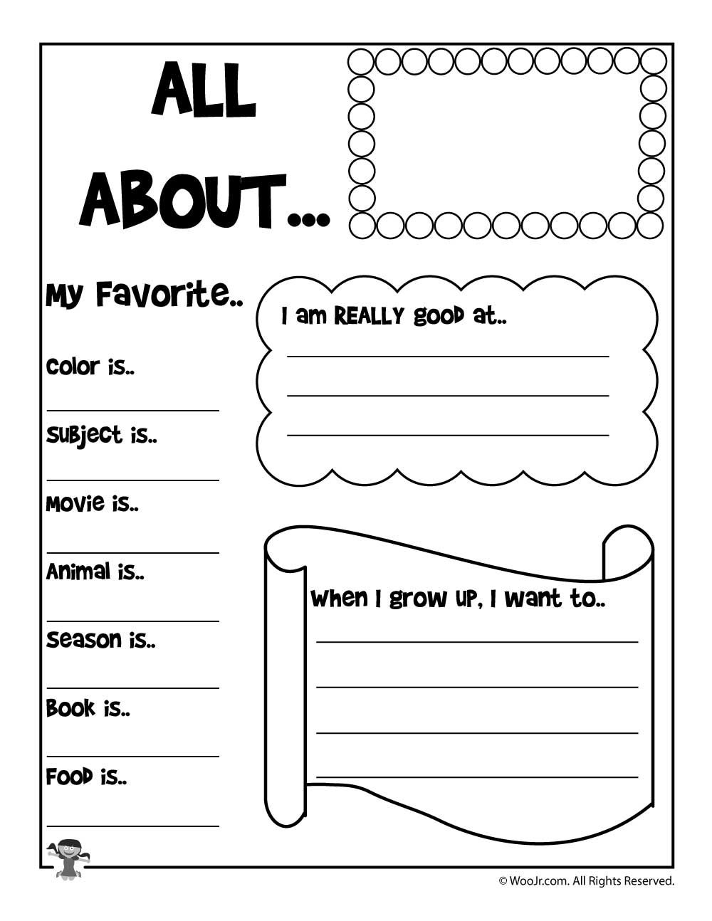 20 All About Me Worksheets For Kindergarten