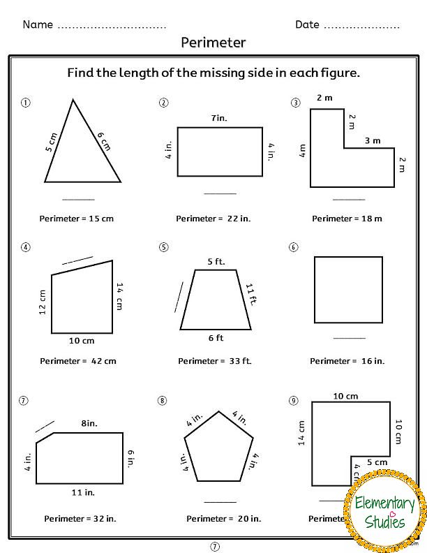 20 Area And Perimeter Worksheets