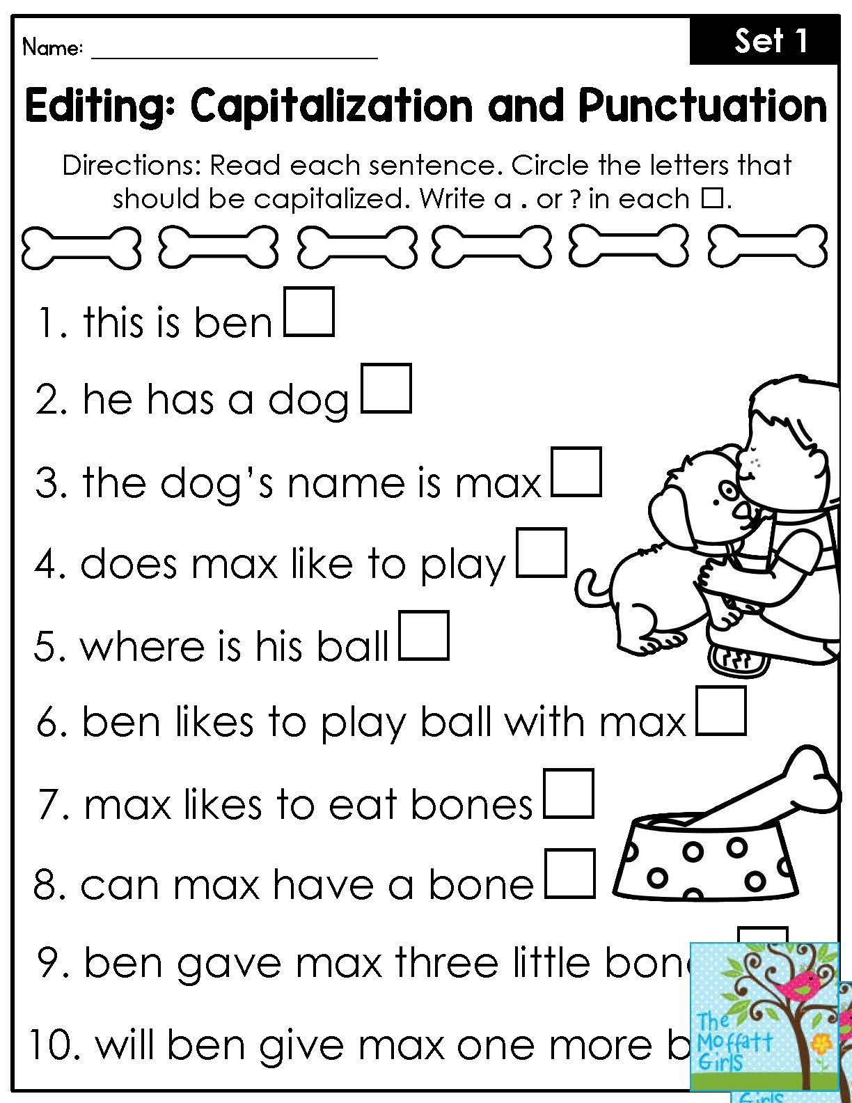 20 Capital Letters Worksheets 2Nd Grade