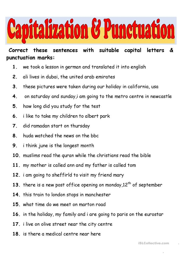 20 Capital Letters Worksheets 2Nd Grade