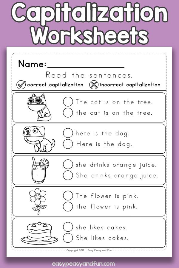 20 Capital Letters Worksheets 2Nd Grade