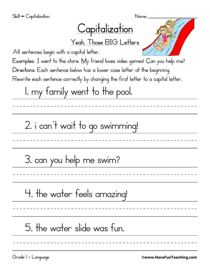 20 Capital Letters Worksheets 2Nd Grade