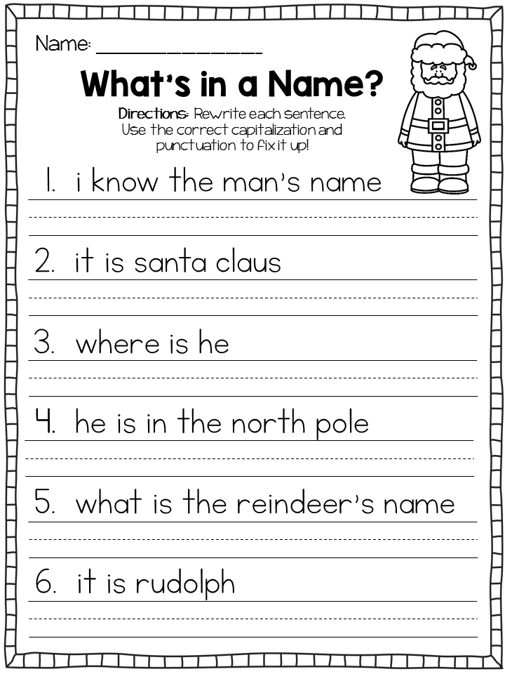 20 Capital Letters Worksheets 2Nd Grade