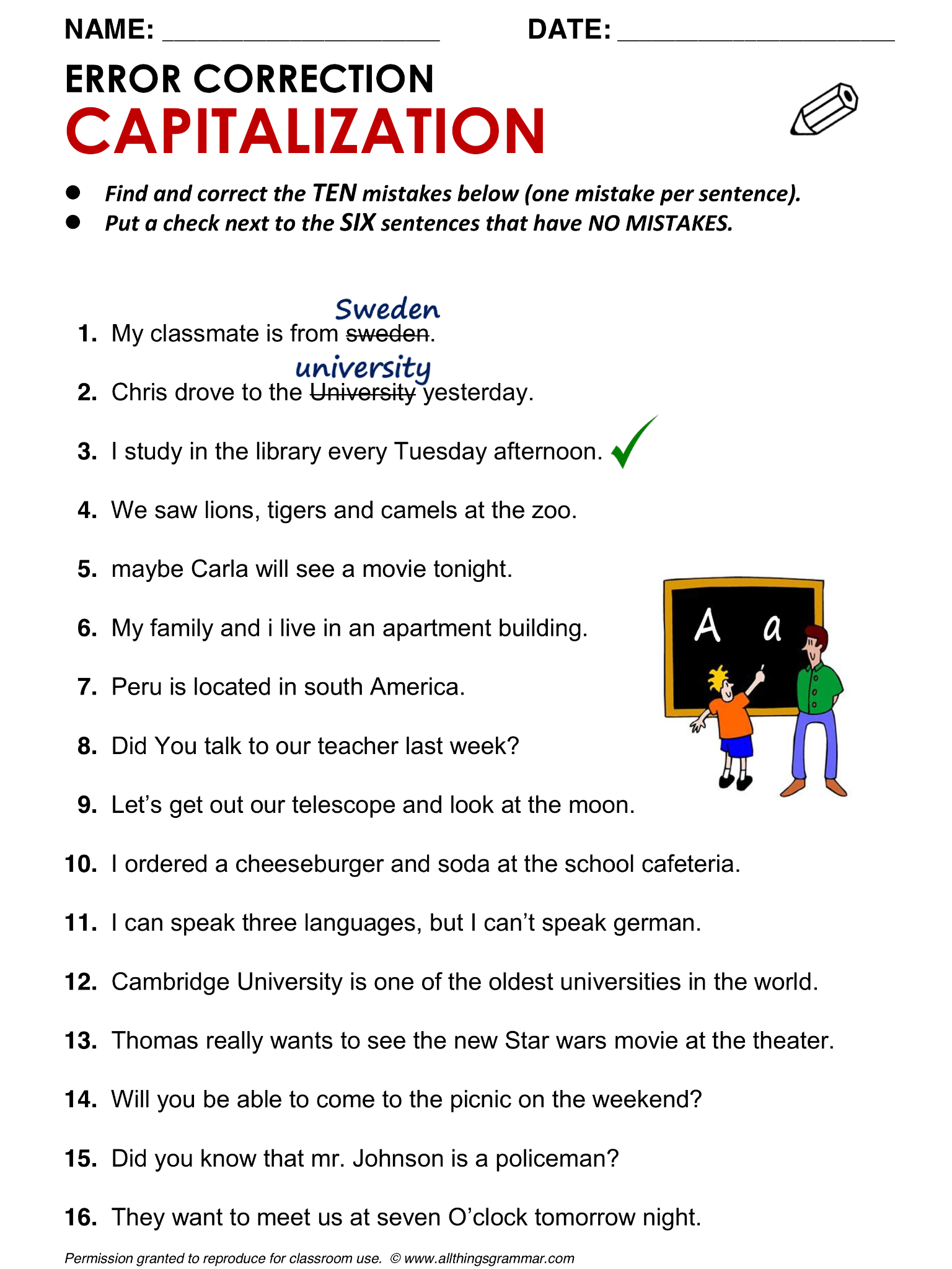 20 Capital Letters Worksheets 2Nd Grade