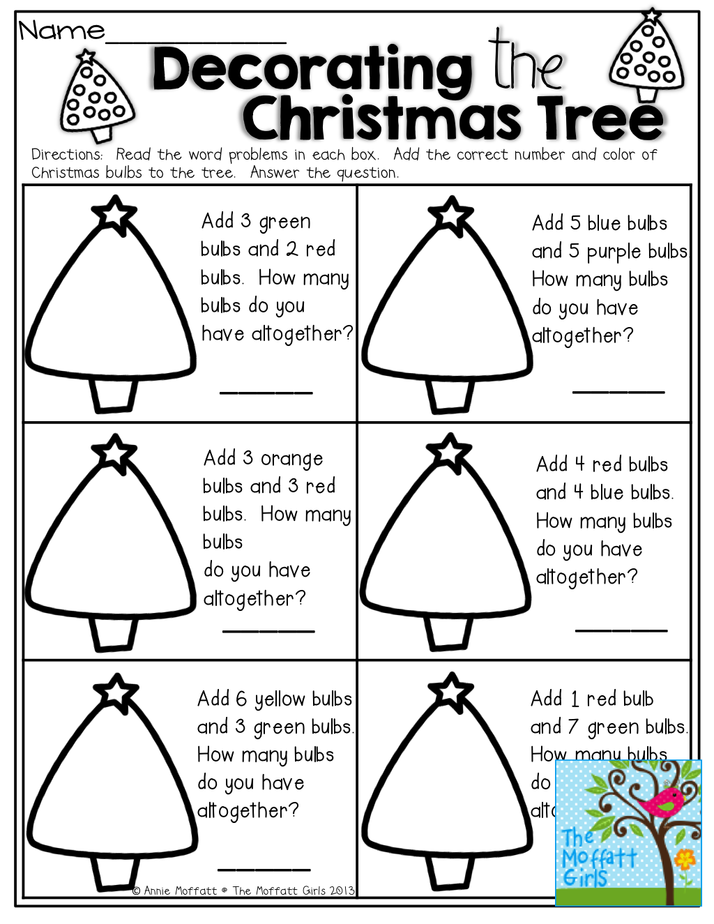 20 Christmas Worksheets for Kids 1st Grades Free