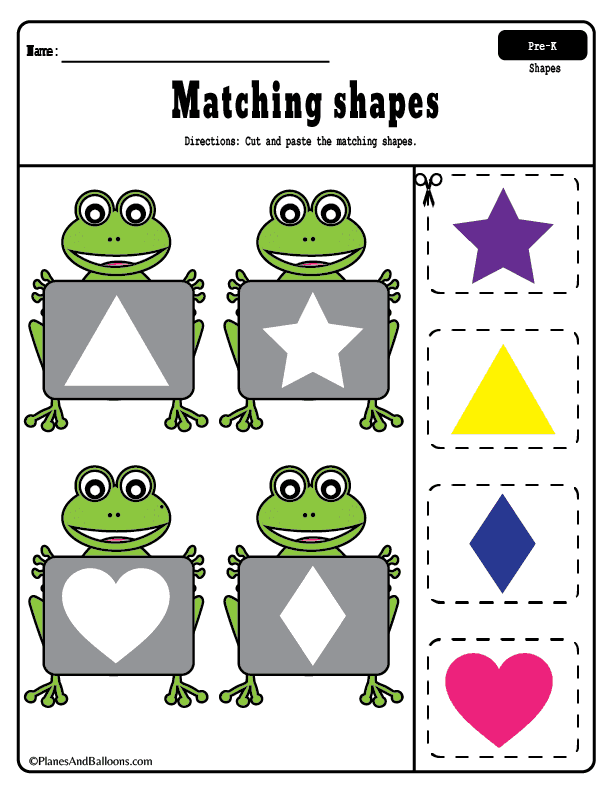 20 Cut And Paste Worksheets 3D
