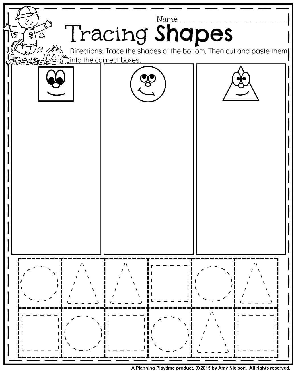 20 Cut And Paste Worksheets 3D
