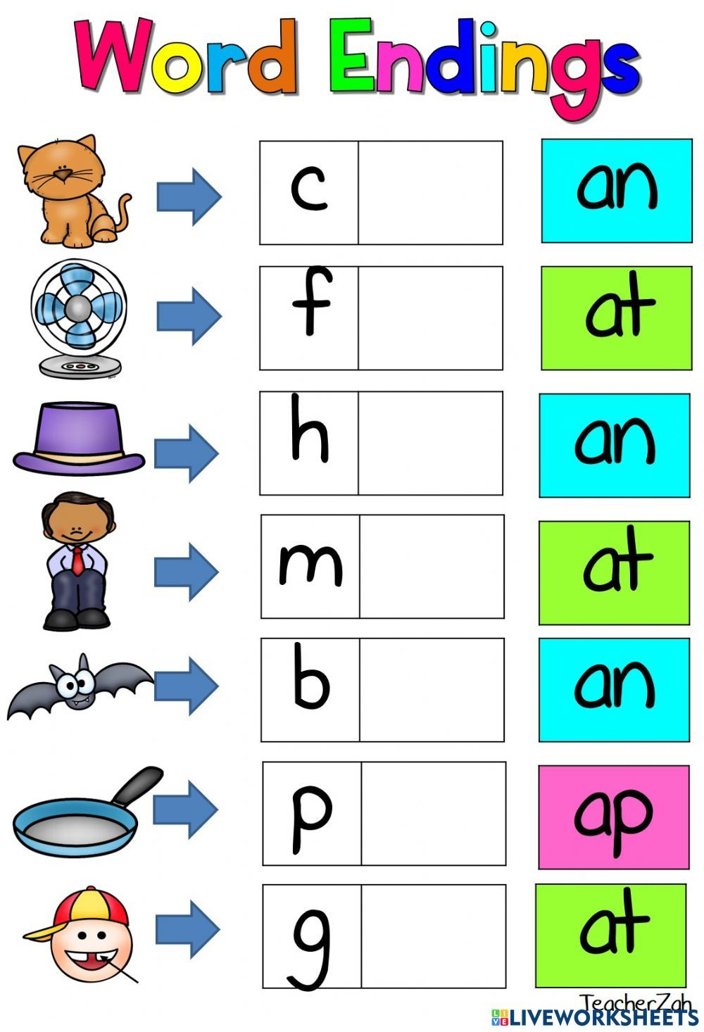 20 Cvc At Word Worksheets For Kindergarten