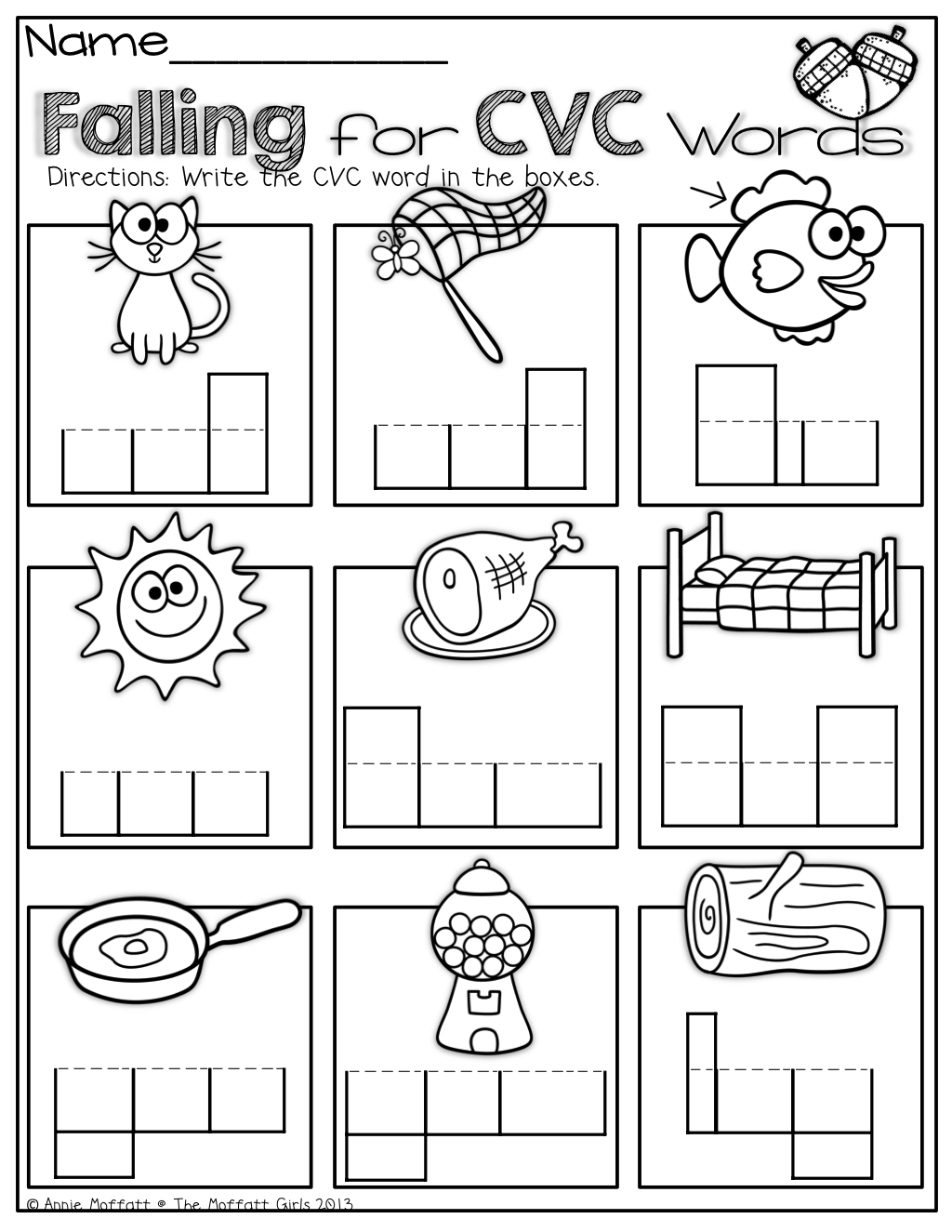 20 Cvc At Word Worksheets For Kindergarten