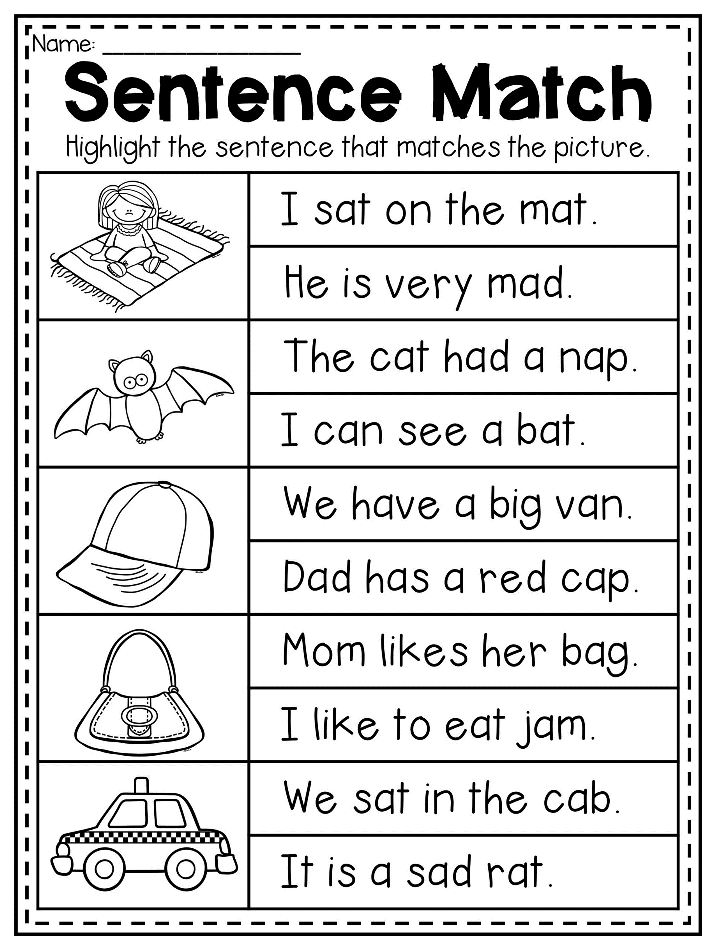 20 Cvc At Word Worksheets For Kindergarten 20 Cvc At Word Worksheets For Kindergarten