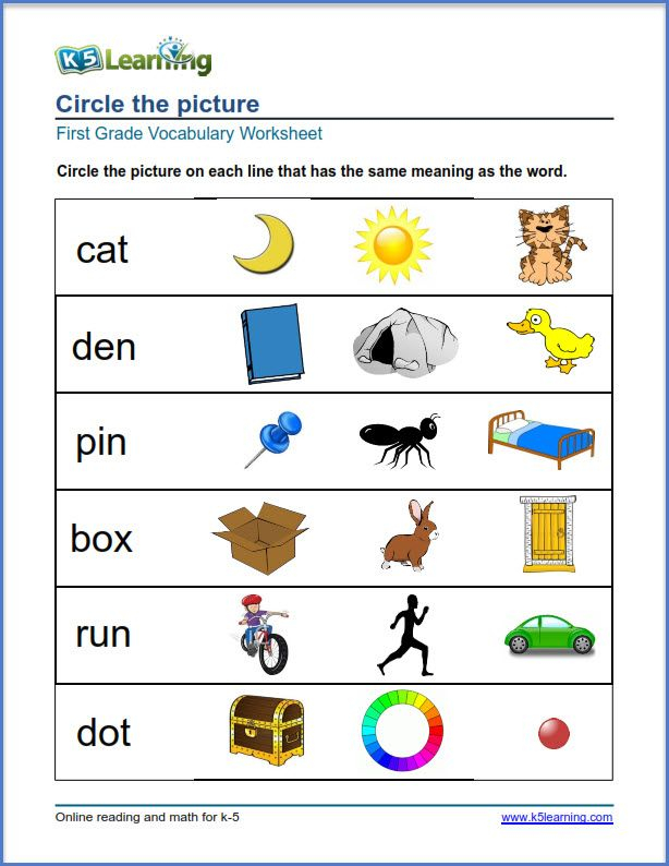 20 English Worksheets For Grade 1 Noun