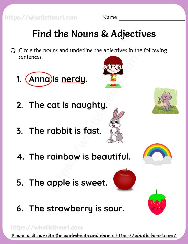 20 English Worksheets For Grade 1 Noun