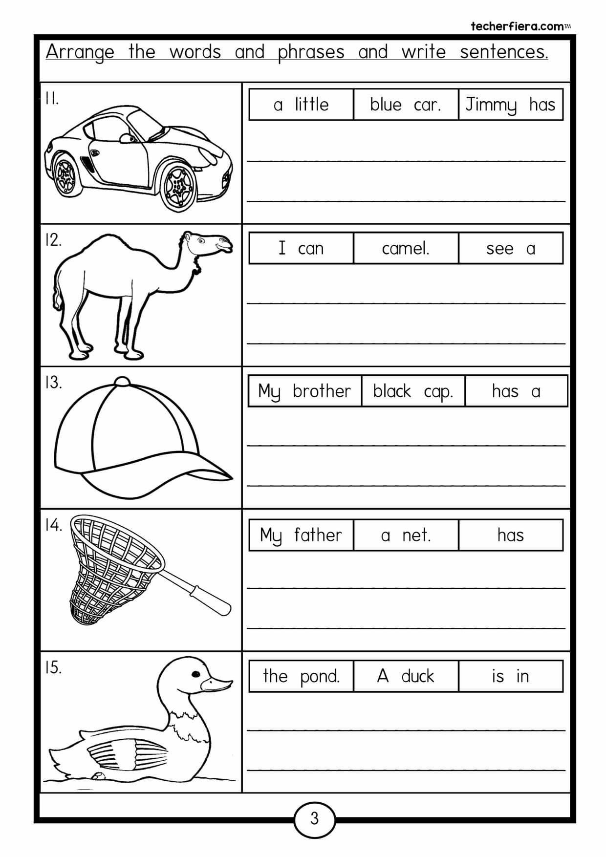 20 English Worksheets For Kindergarten Verbs