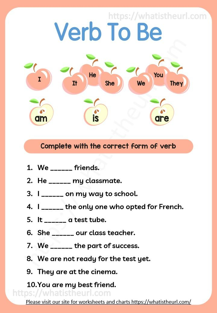 20 English Worksheets For Kindergarten Verbs