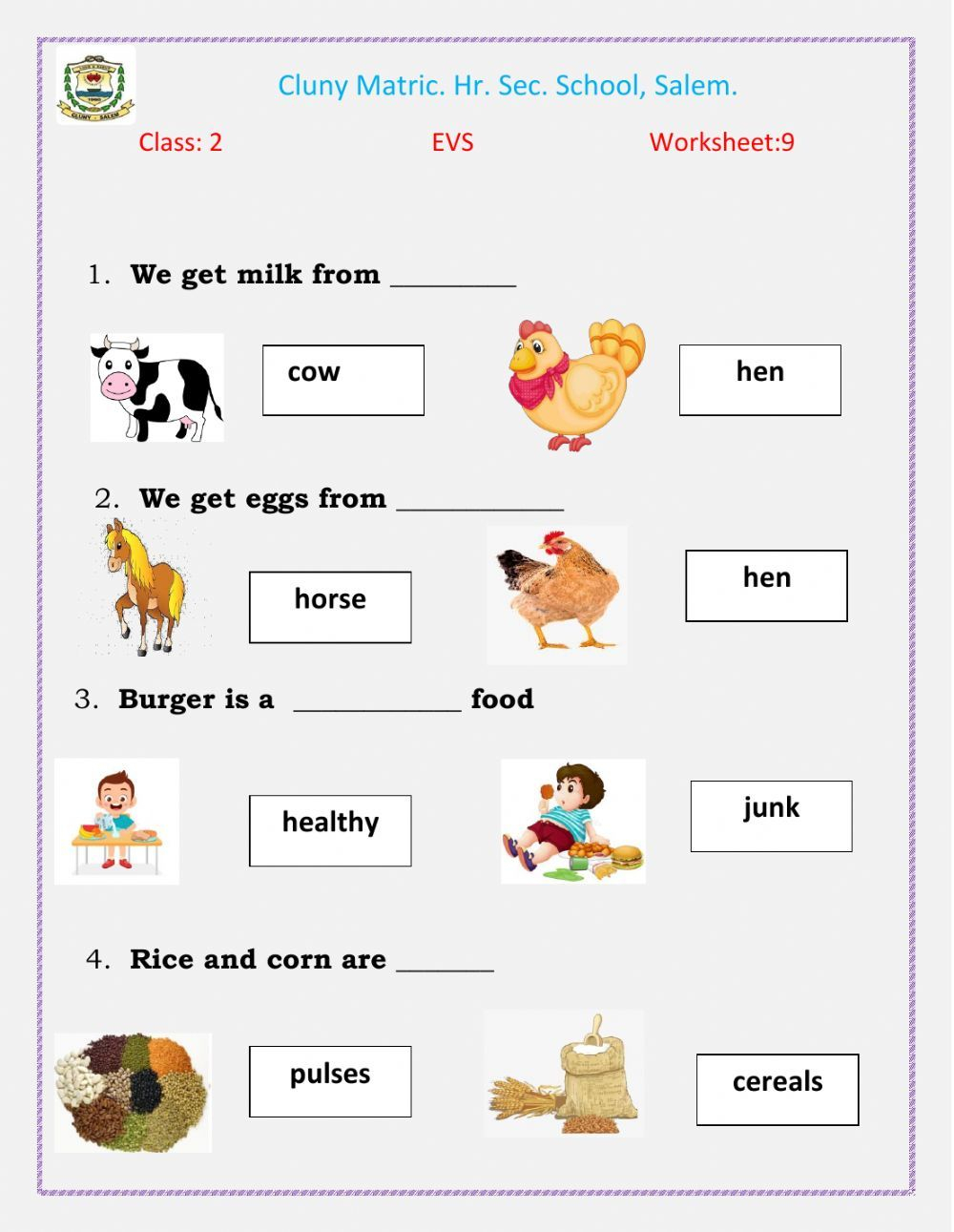 20 Evs Worksheets For Kindergarten On Animals