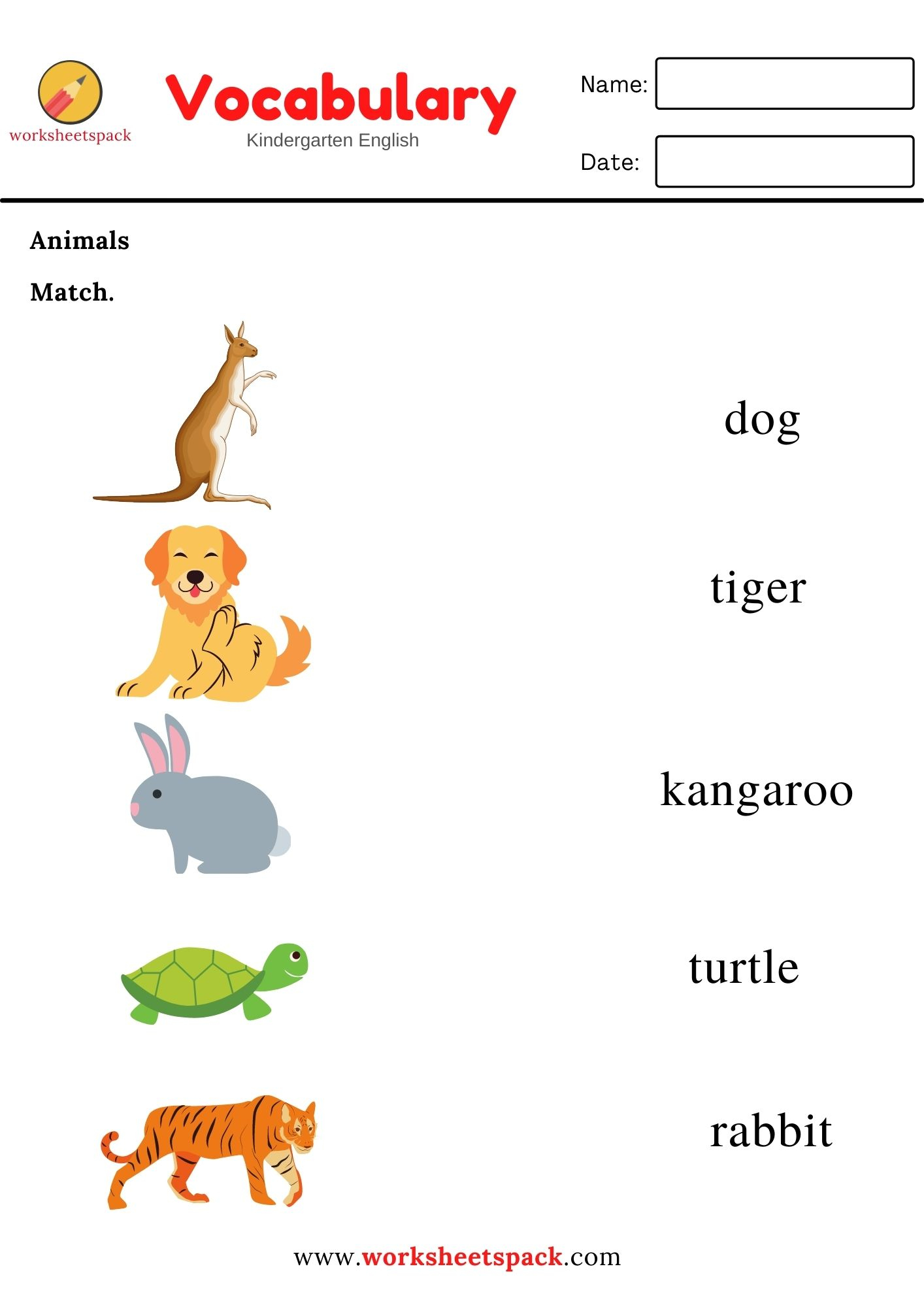 20 Evs Worksheets For Kindergarten On Animals