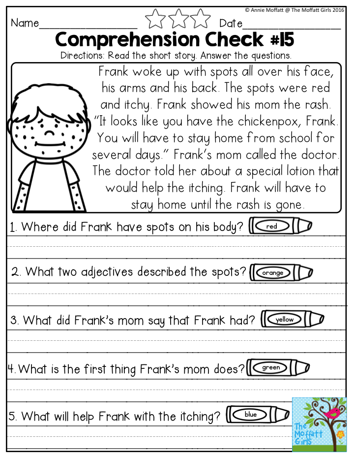 20 Free 1St Grade Reading Worksheets