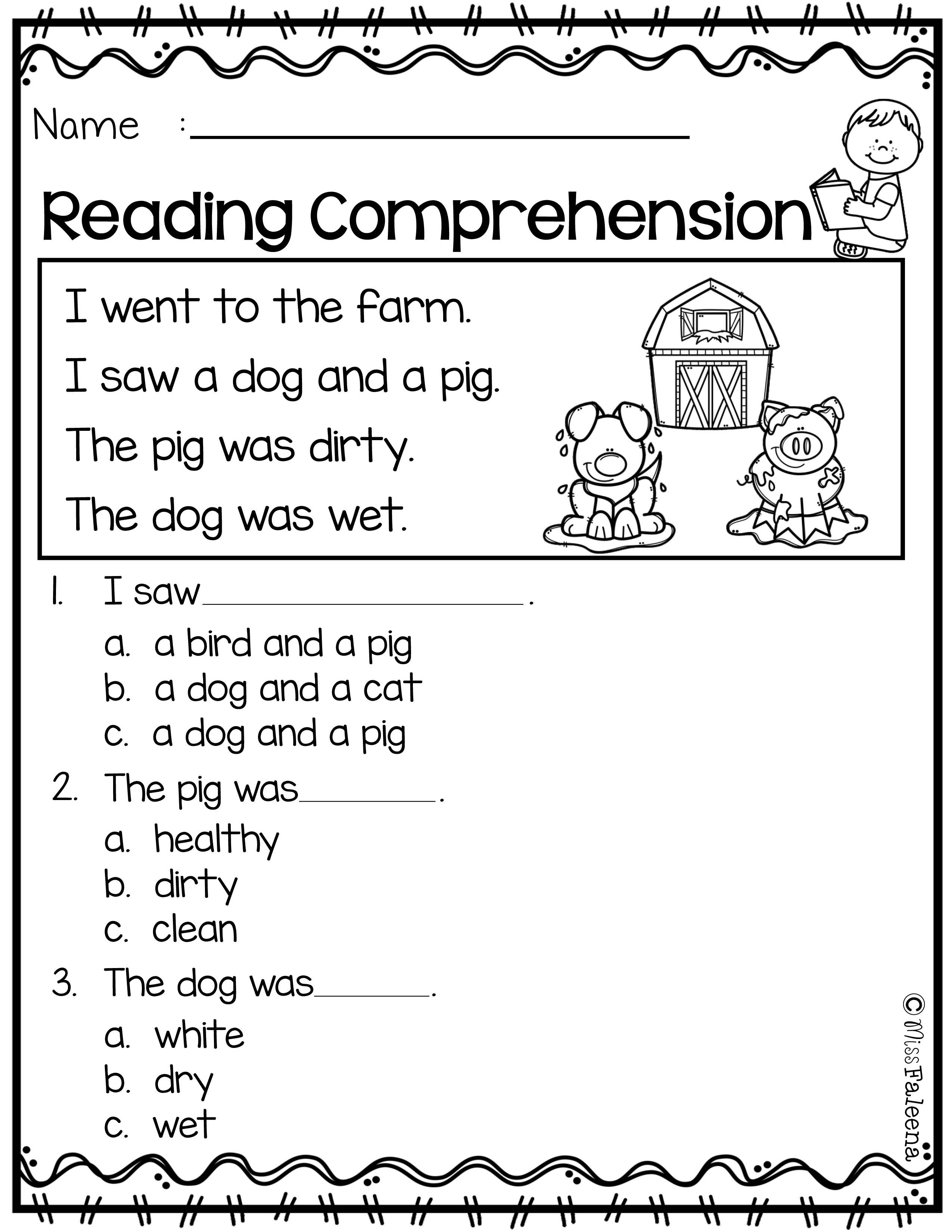 20 Free 1St Grade Reading Worksheets