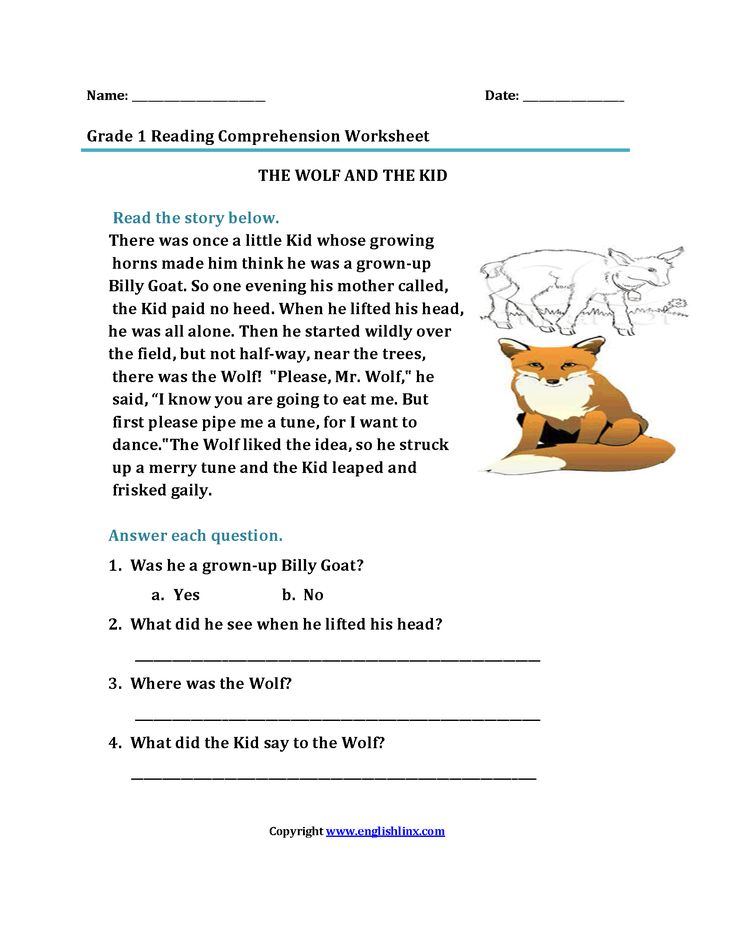 20 Free 1St Grade Reading Worksheets