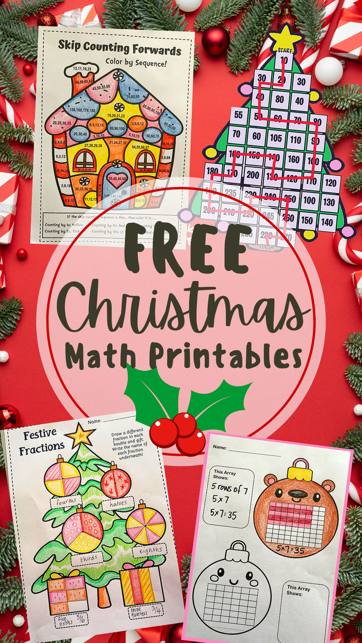 20 Free Christmas Math Worksheets 1St Grade