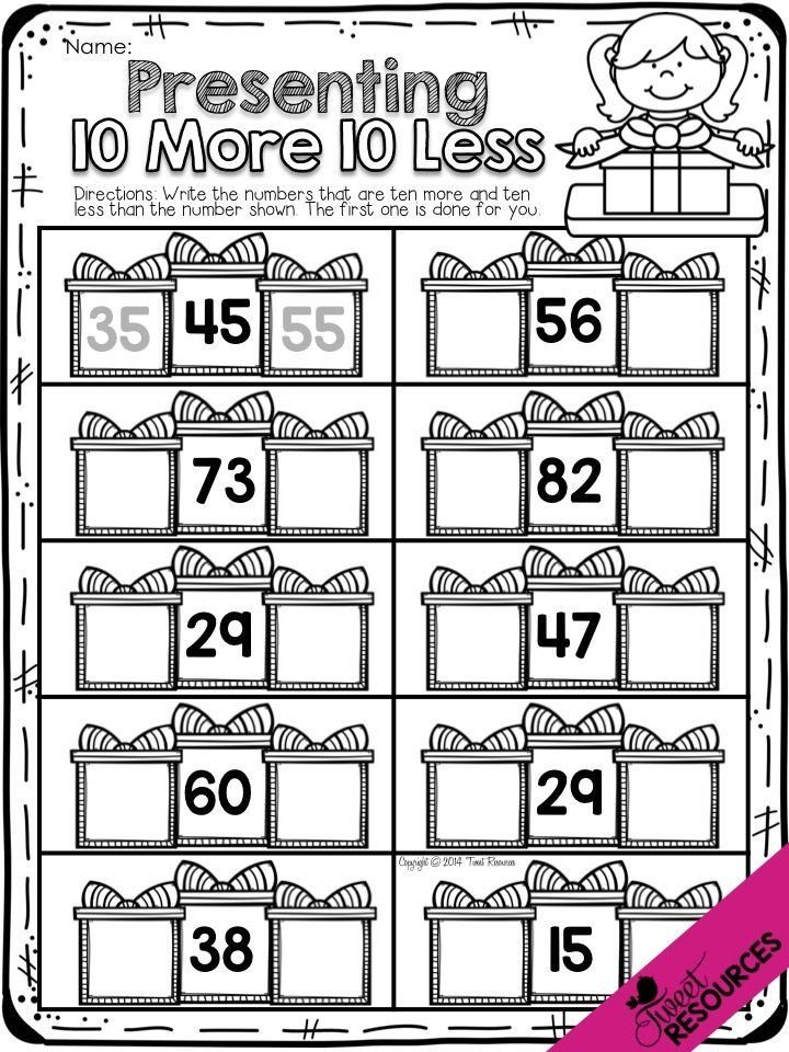 20 Free Christmas Math Worksheets 1St Grade