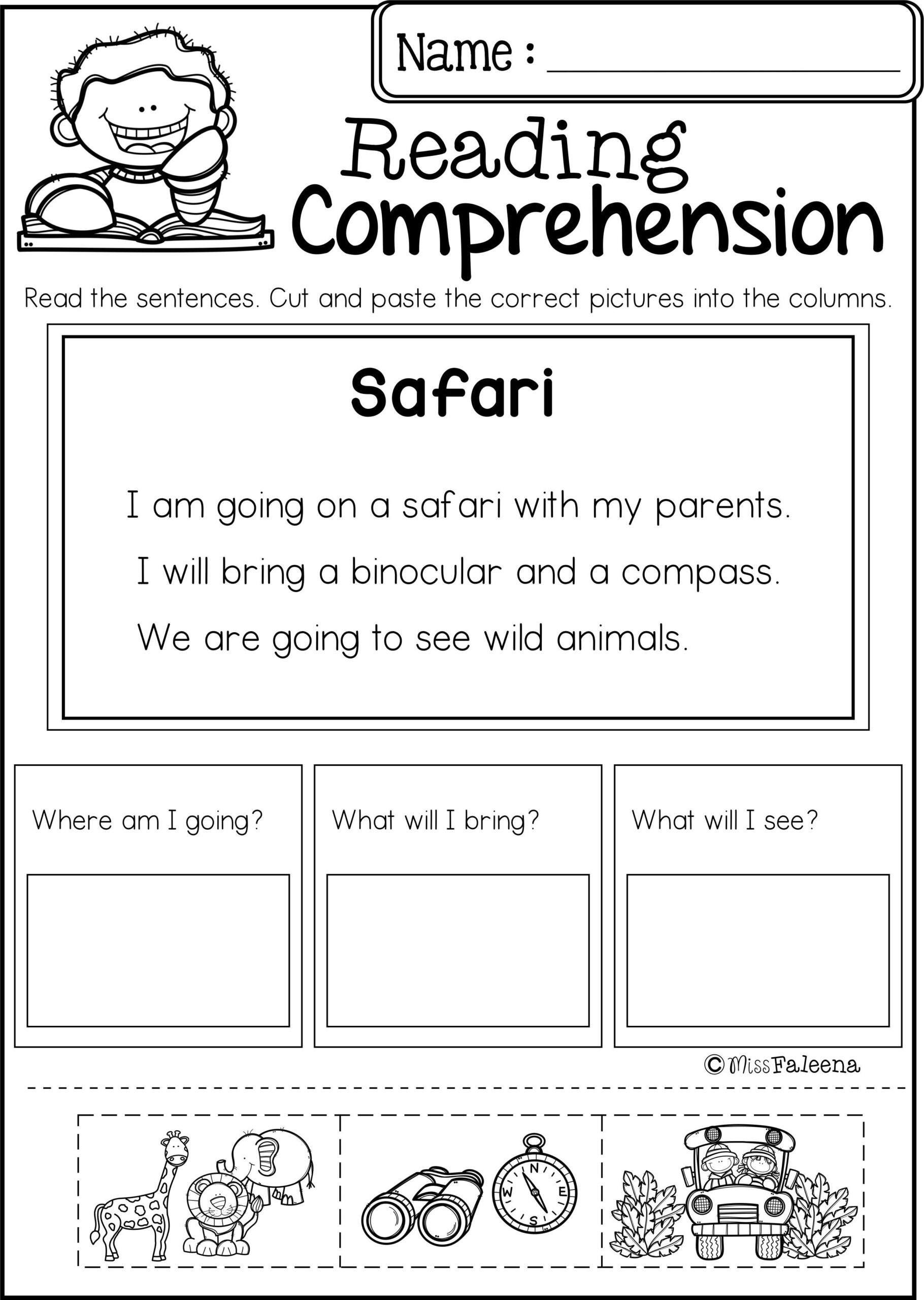 20 Free Reading Comprehension Worksheets 1St Grade