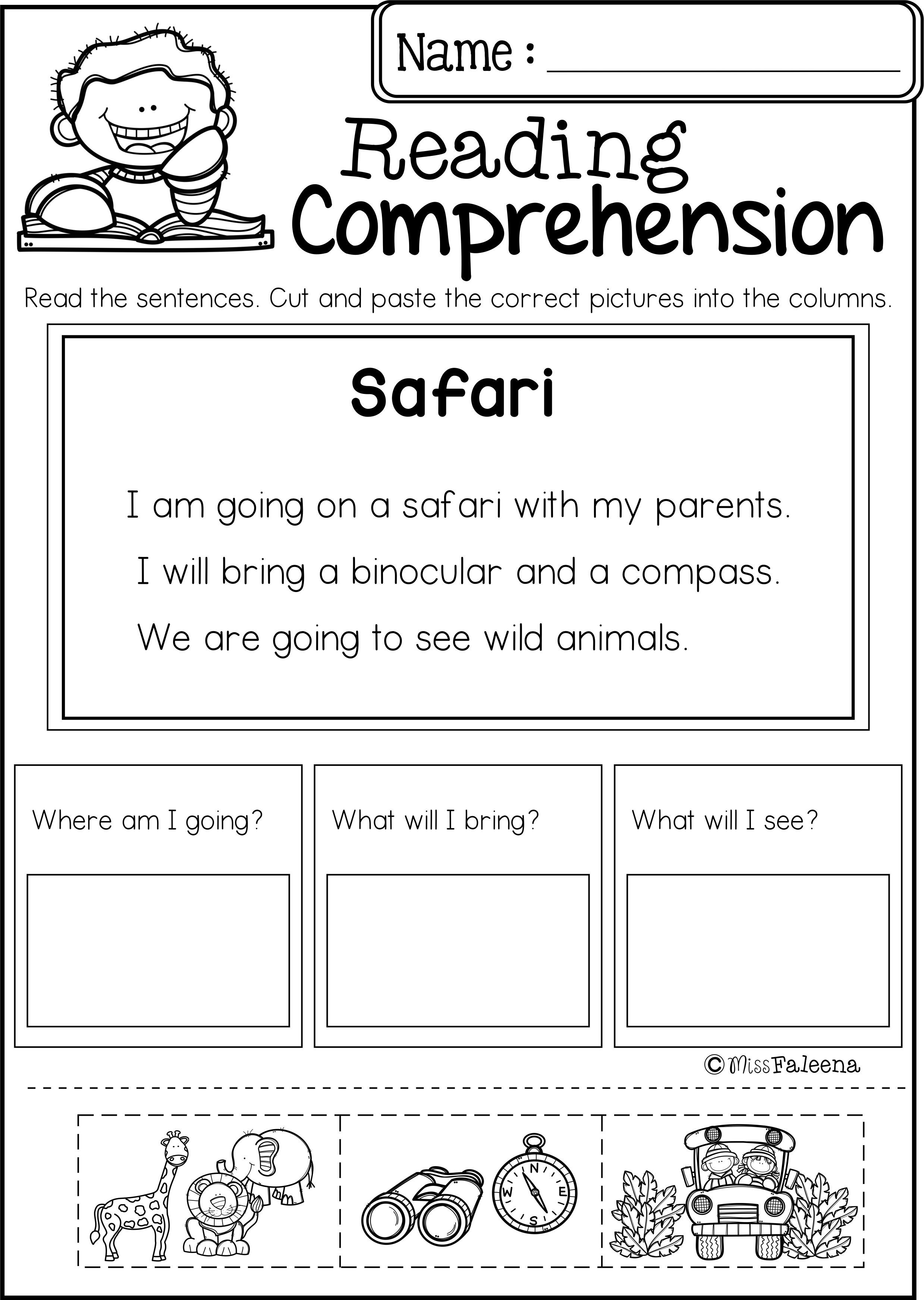 20 Free Reading Comprehension Worksheets 1St Grade