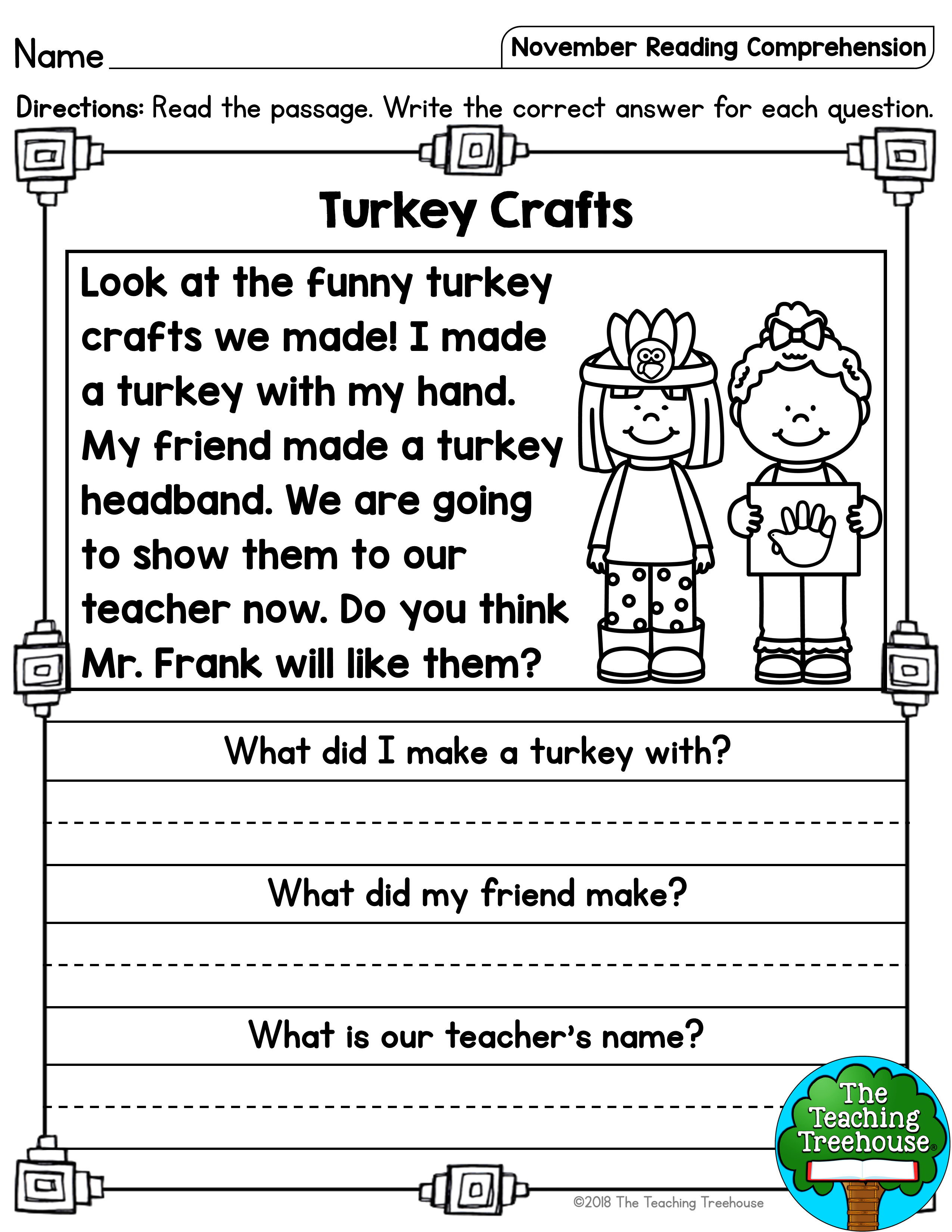 20 Free Reading Comprehension Worksheets 1St Grade