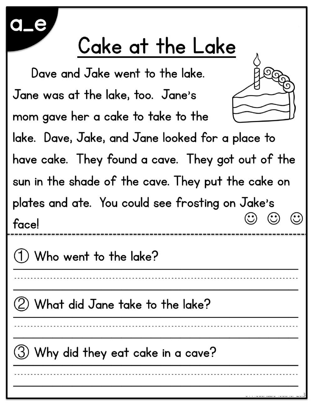 20 Free Reading Comprehension Worksheets 1St Grade