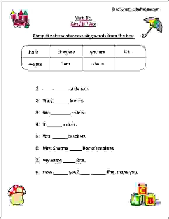 20 Grade 1 English Worksheets for Kids Grammar