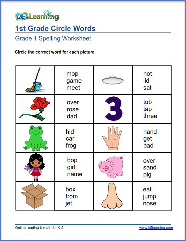 20 Grade 1 English Worksheets for Kids Grammar