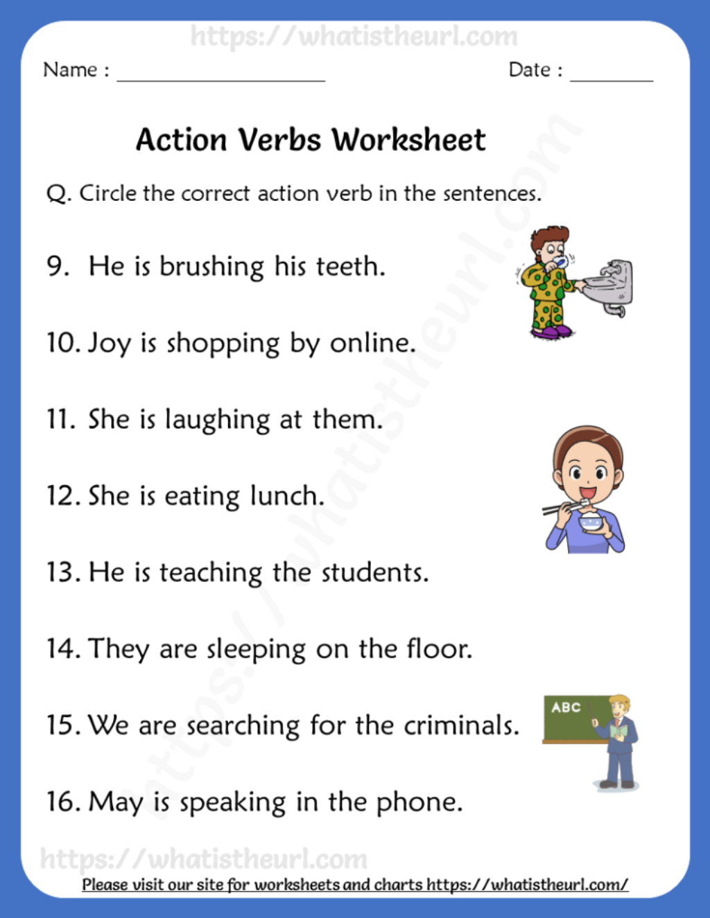 20 Grade 1 English Worksheets for Kids Grammar