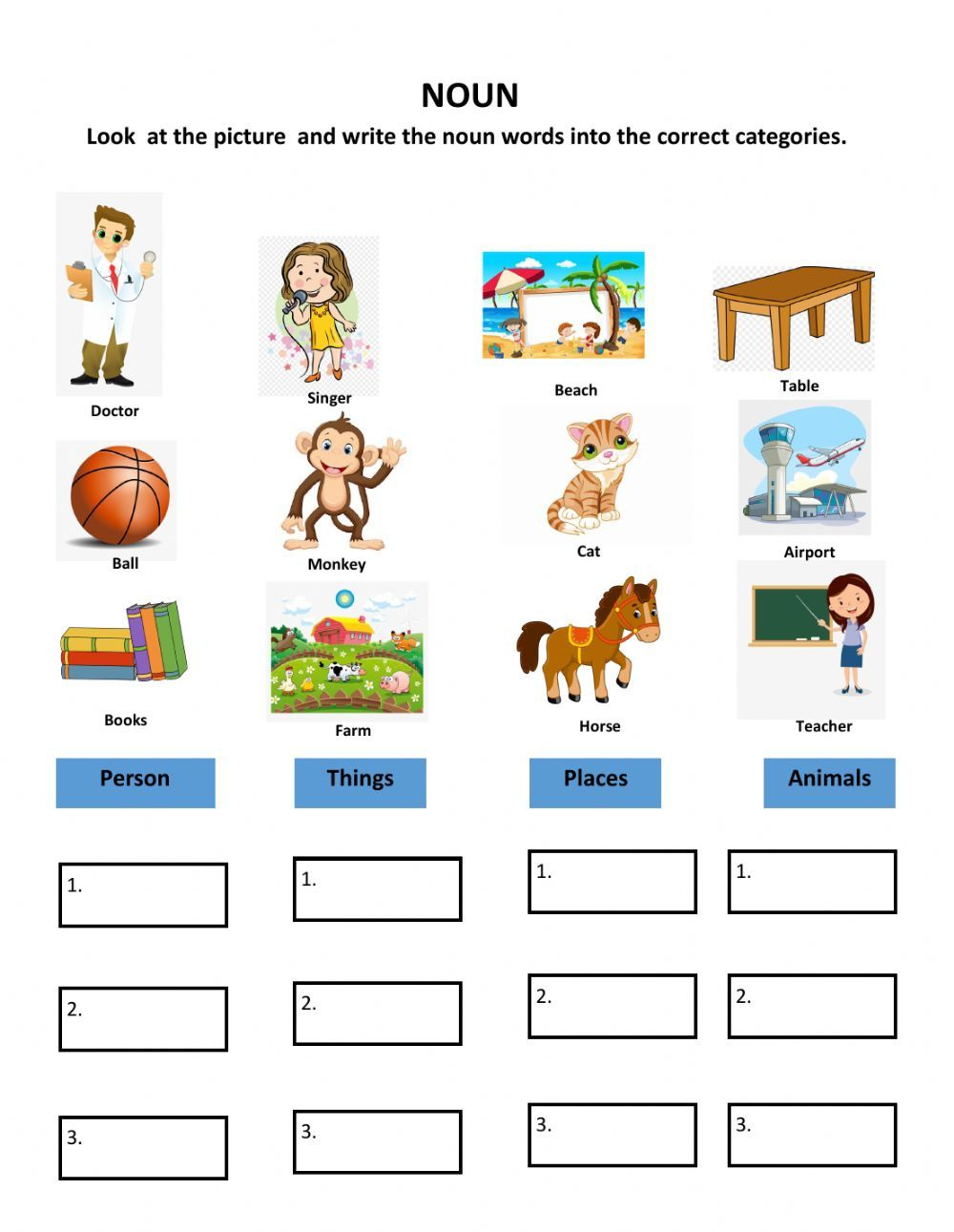 20 Grade 1 English Worksheets for Kids Grammar