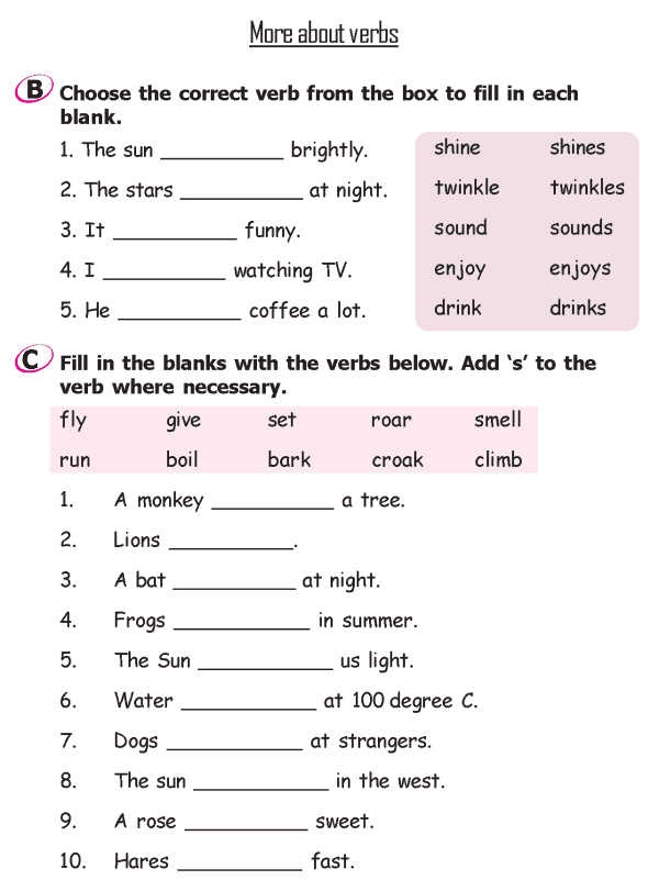 20 Grade 1 English Worksheets for Kids Grammar