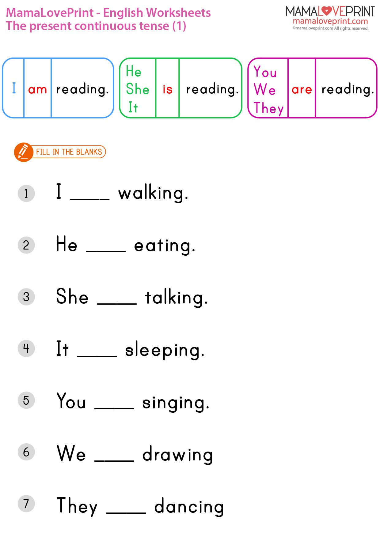 20 Grade 1 English Worksheets for Kids Grammar