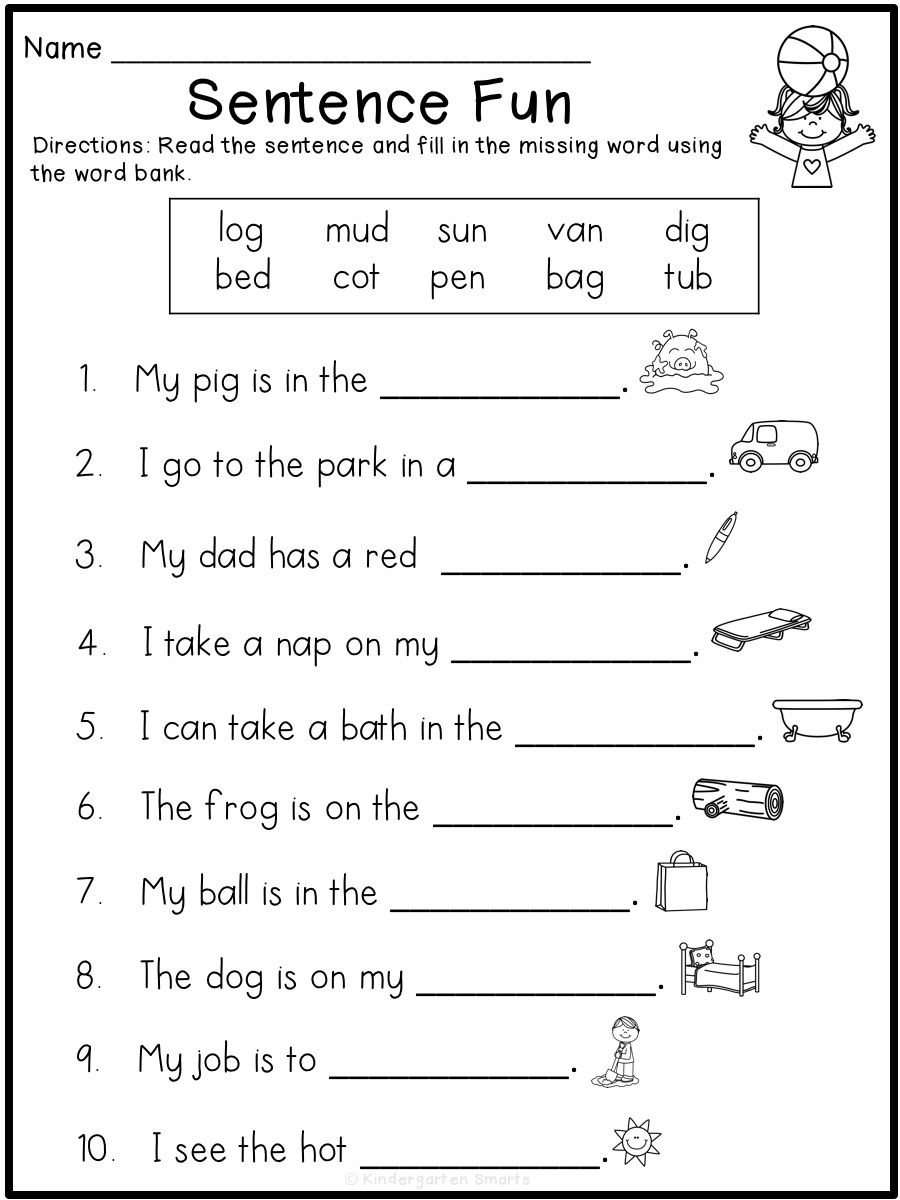 20 Grade 1 English Worksheets for Kids Grammar