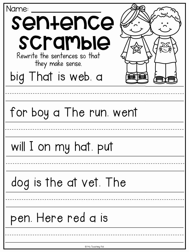 20 Grade 1 English Worksheets for Kids Grammar