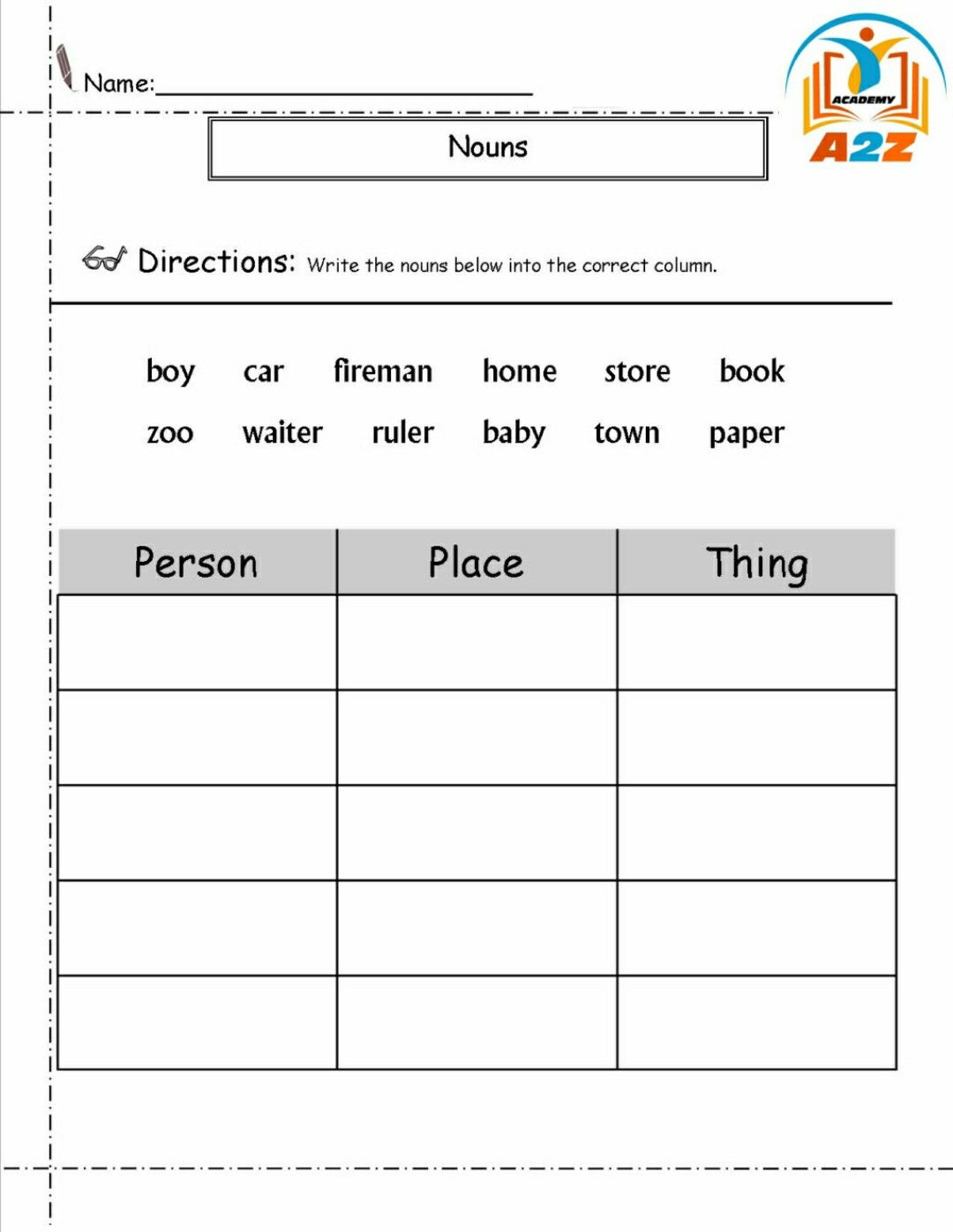 20 Grade 1 English Worksheets for Kids Grammar