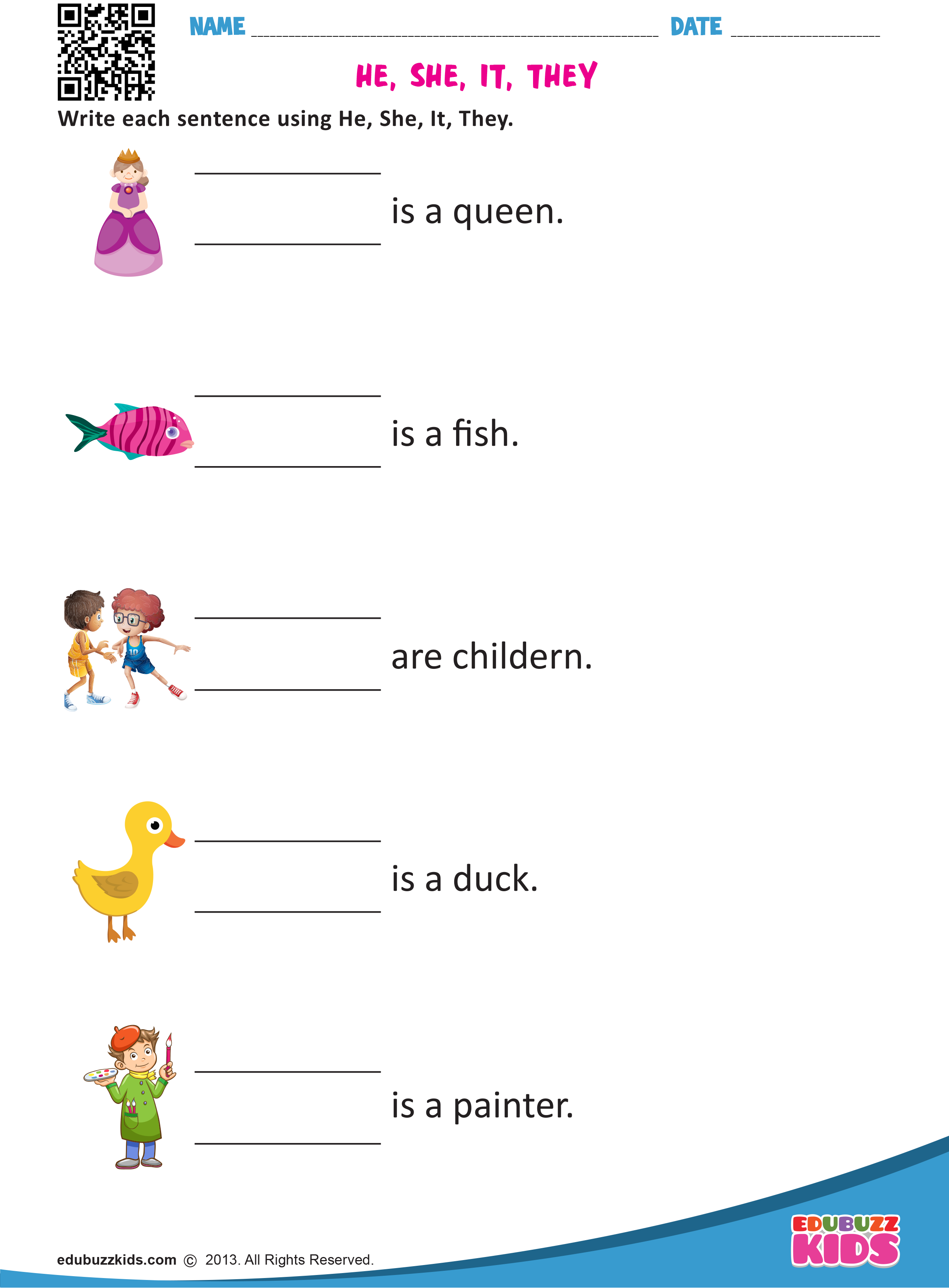 20 Grade 1 English Worksheets for Kids Grammar