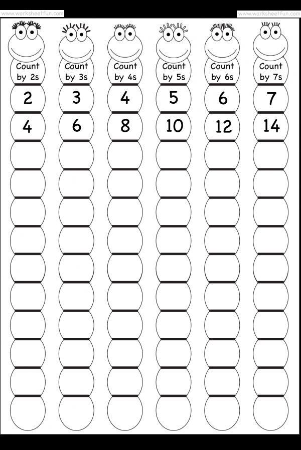 20 Grade 1 Math Worksheets Free Printable Skip Counting