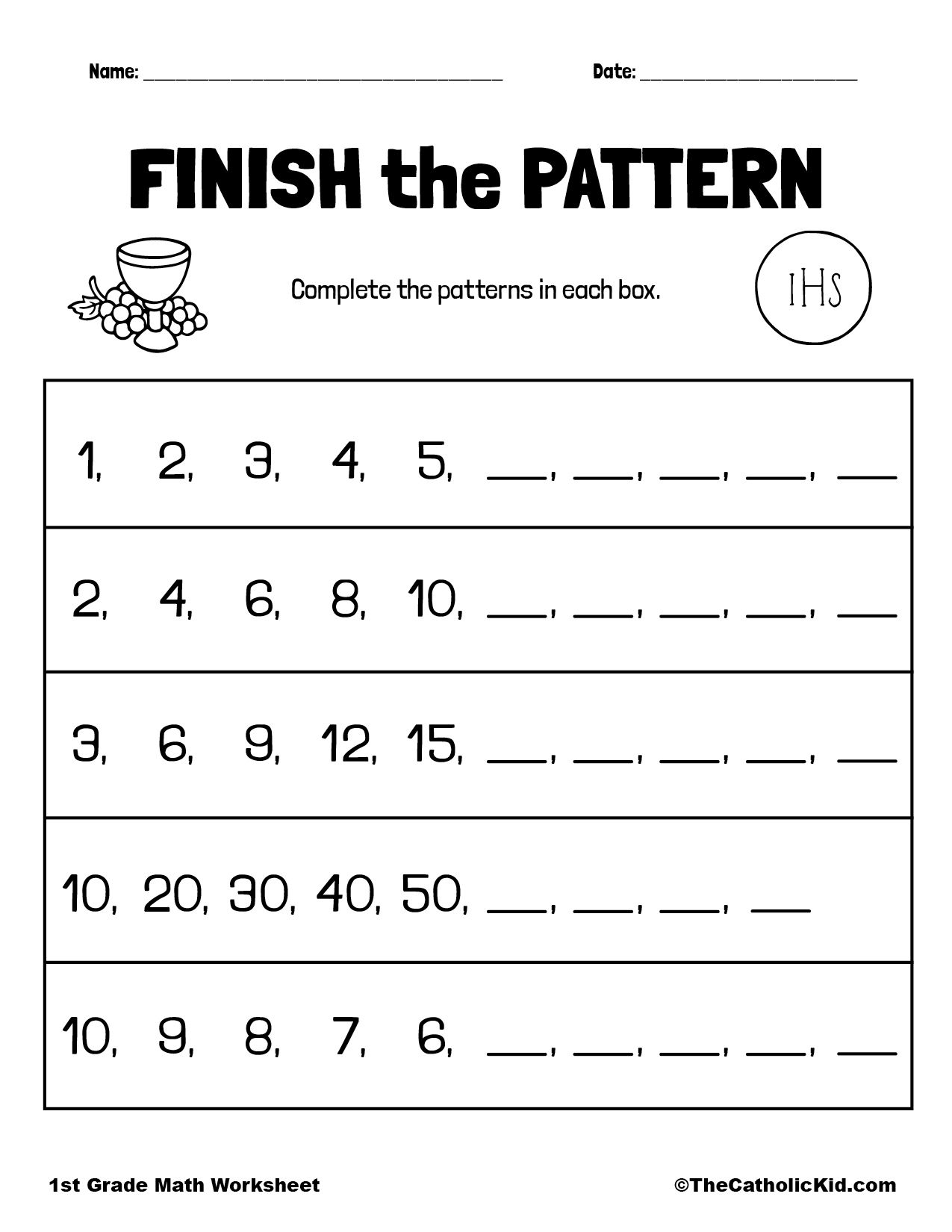 20 Grade 1 Math Worksheets Free Printable Skip Counting