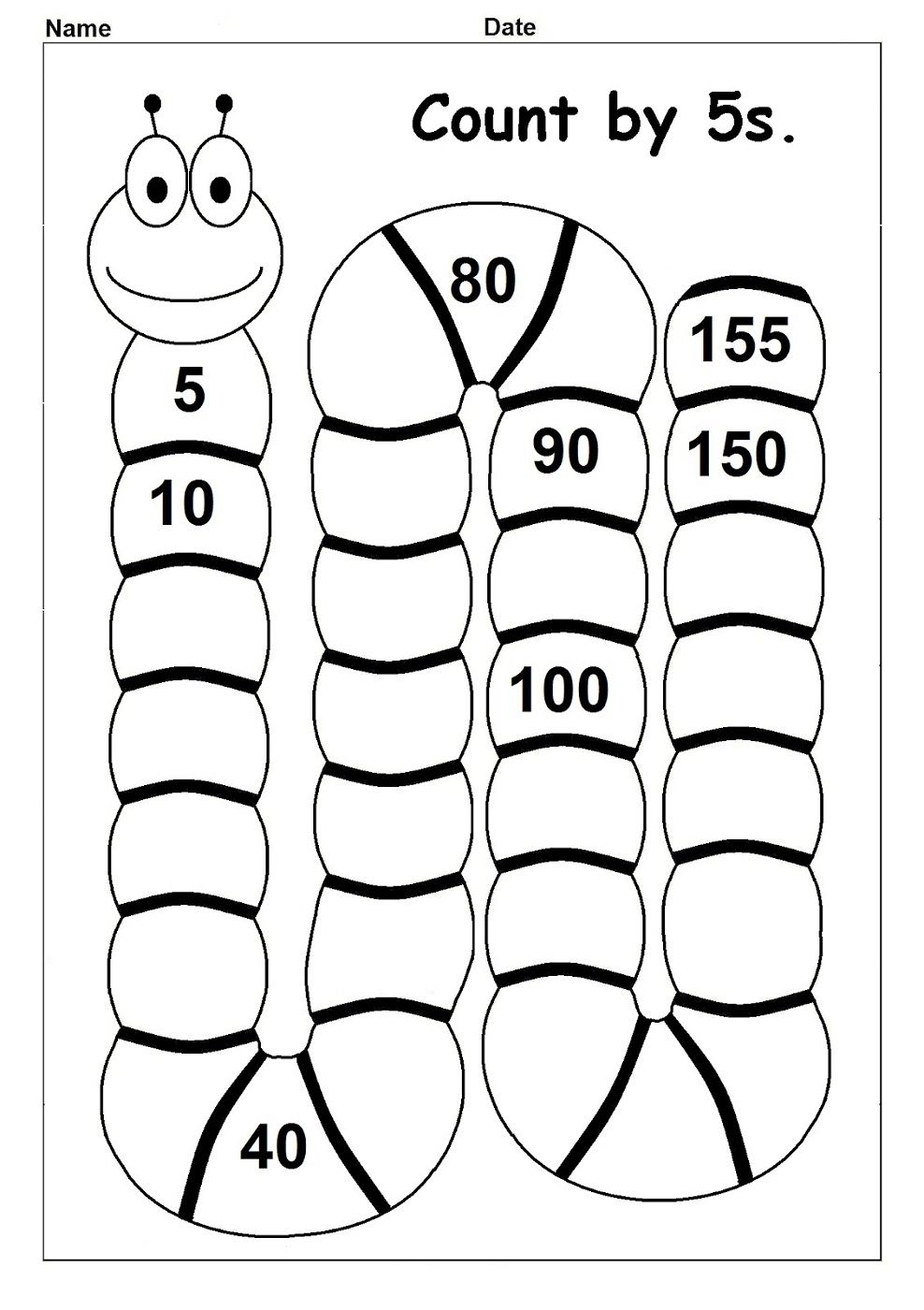 20 Grade 1 Math Worksheets Free Printable Skip Counting