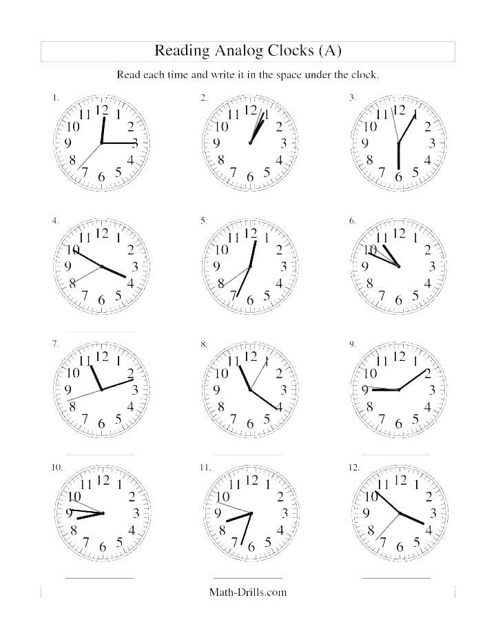 20 Grade 3 Math Worksheets Telling Time