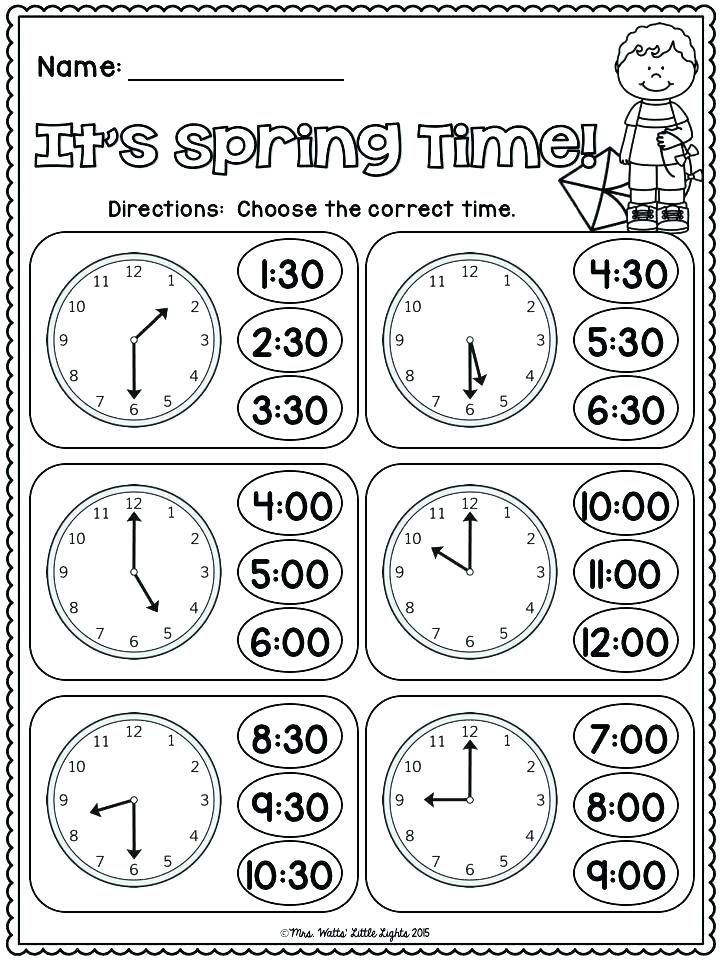 20 Grade 3 Math Worksheets Telling Time