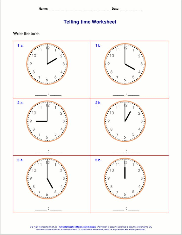 20 Grade 3 Math Worksheets Telling Time