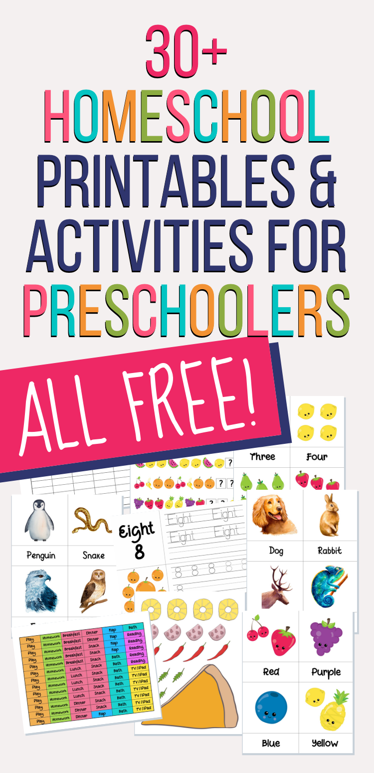 20 Homeschool Kindergarten Printables Free Worksheets