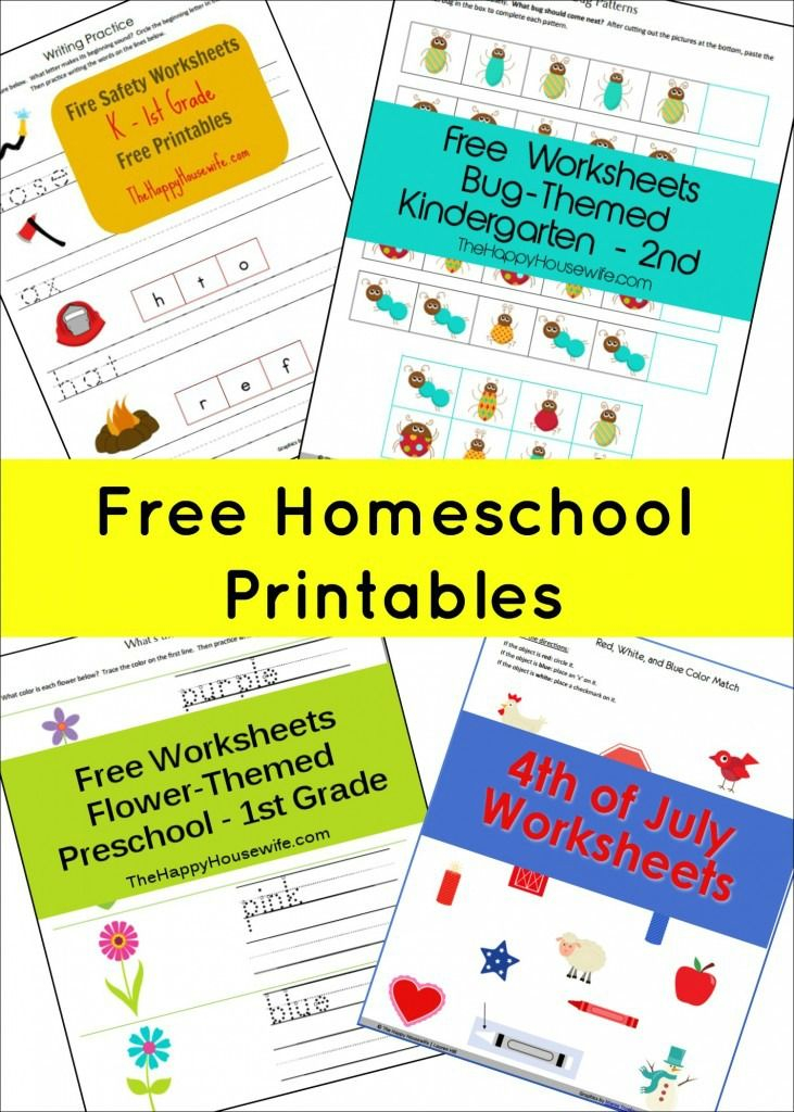 20 Homeschool Kindergarten Printables Free Worksheets